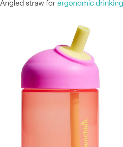 Munchkin Copo com Canudo Perfect Angle | 12m+ | 296 ml | Coral