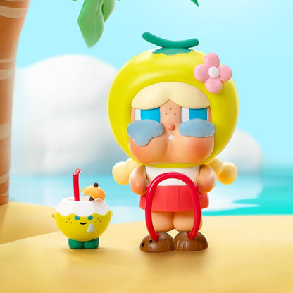POP MART Crybaby Coconut Figura-Personagem Articulado Verde Design Premium Presentes para Mulheres Brinquedo Colecionável Favorito dos Fãs Figura de Ação de Brinquedo de Arte