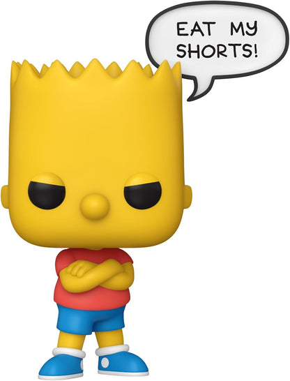 Funko Pop! Frases: Os Simpsons - Bart Simpson - Os Simpsons - Figura de Vinil Colecionável - Ideia de Presente - Produto Oficial - Brinquedos para Crianças e Adultos - Fãs de TV - Figura para Colecionadores e Exibição