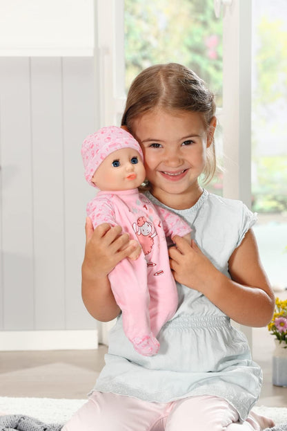 Baby Annabell 709870 Pequena Annabell - Boneca de Corpo Macio de 36cm para Brincar de Alimentar - Adequada para Crianças a partir de 1 Ano - Perfeita para Bebês - Inclui Boneca, Mamadeira e Roupa