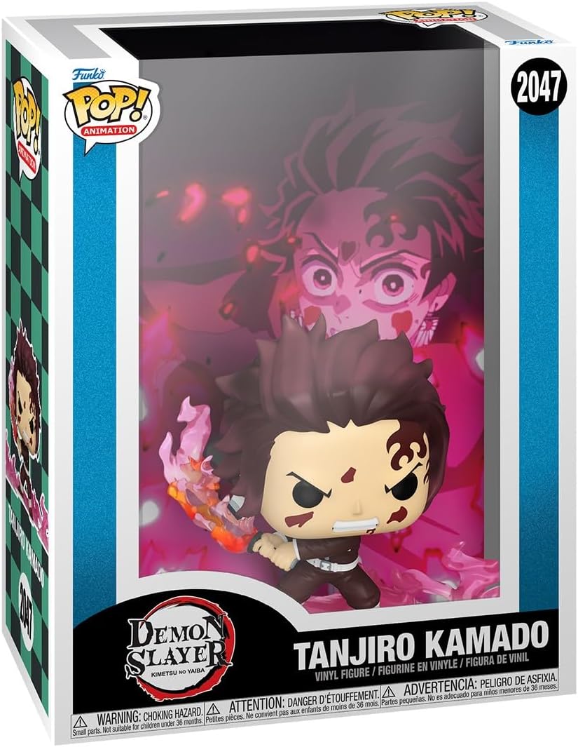 Funko Pop!: 2047 Demon Slayer - Tanjiro Capa do jogo - Figura colecionável de vinil - Ideia para presente - Produtos oficiais - Brinquedos para crianças e adultos - Fãs de anime - Figura modelo para colecionadores e exposição
