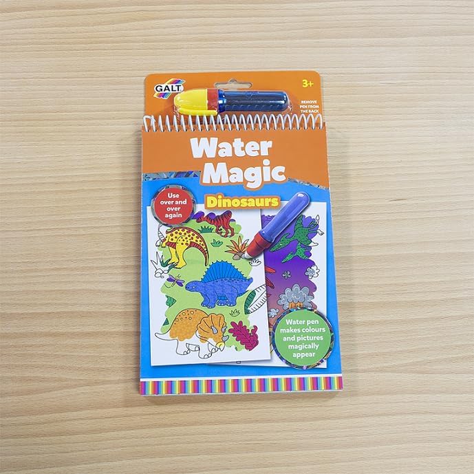 Galt Toys, Water Magic - Dinossauros, Livros de colorir para crianças a partir de 3 anos