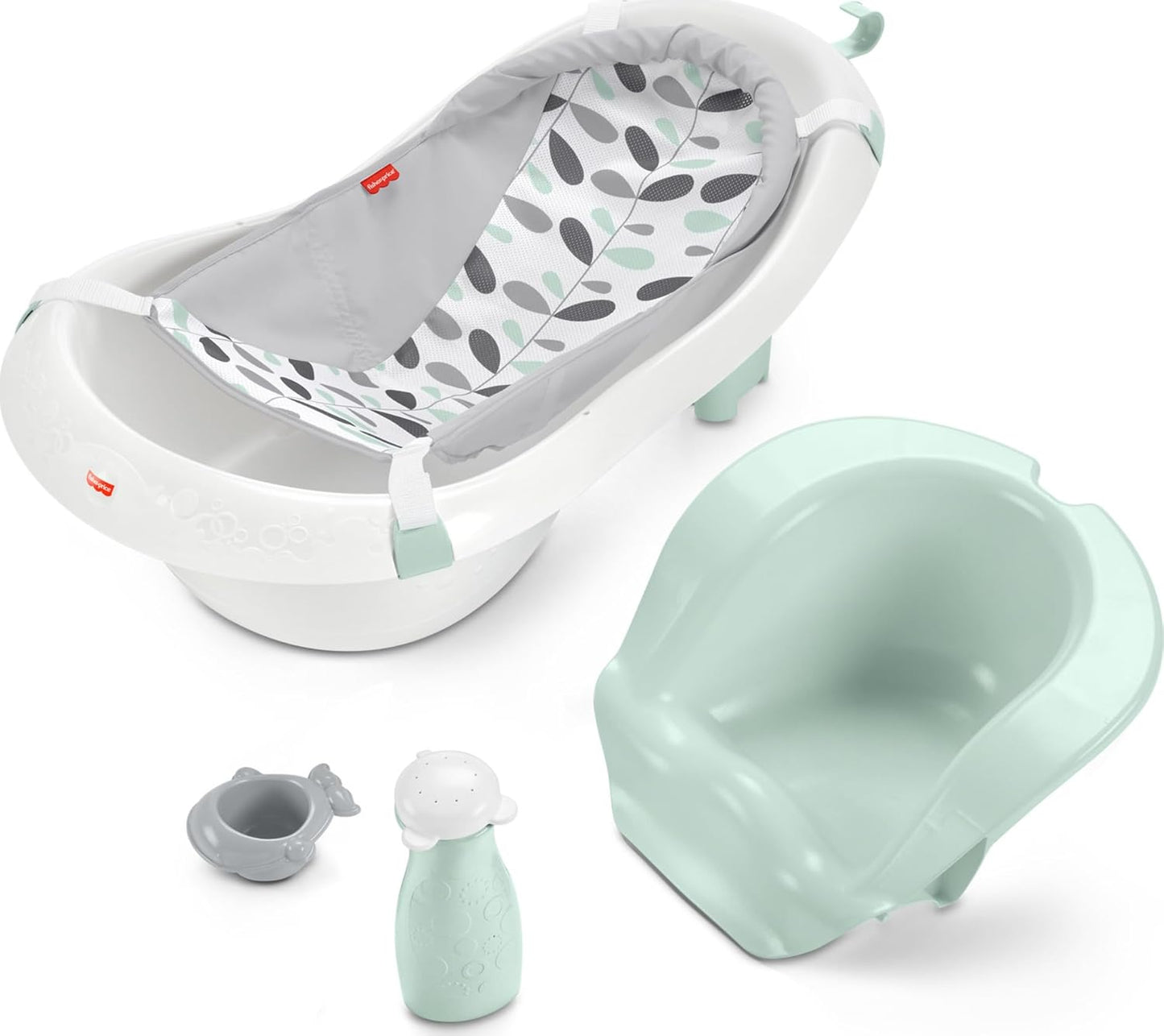 Banheira Fisher-Price 4 em 1 com assento e rede