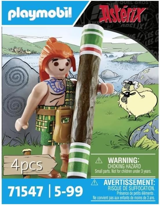 Playmobil 71547 Asterix: MacAroon, bonecos de coleção, colecionadores e leques de Asterix, dramatização divertida e imaginativa, conjuntos de jogos adequados para crianças a partir de 5 anos