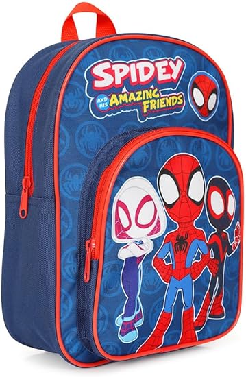 Mochila Infantil do Homem-Aranha e Seus Incríveis Amigos, Mochila Escolar para Meninos e Meninas