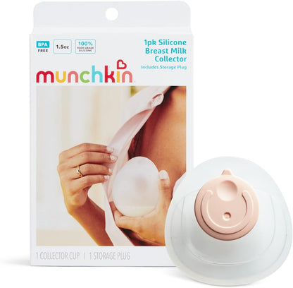 Munchkin Bomba tira-leite de silicone | Bomba manual para amamentação com capacidade para até 120 ml de leite | Design ergonômico e fácil de usar | Artigos essenciais para amamentação e bebê