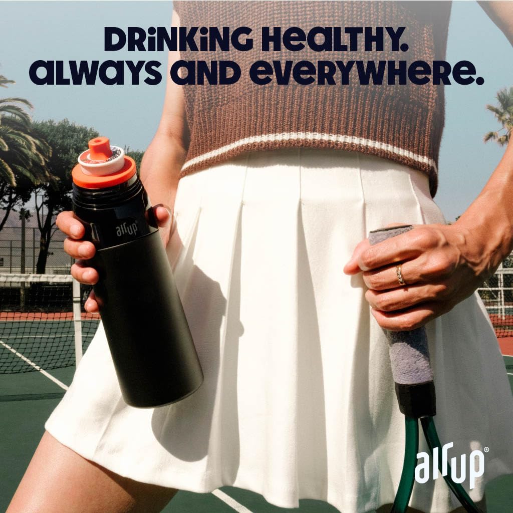 Garrafa de água AIR UP® Original Twist Pro, kit inicial com cápsulas em 5 sabores | Garrafa de 600ml com saborizantes sem açúcar | Pode ser lavada na lava-louças, livre de BPA, na cor azul