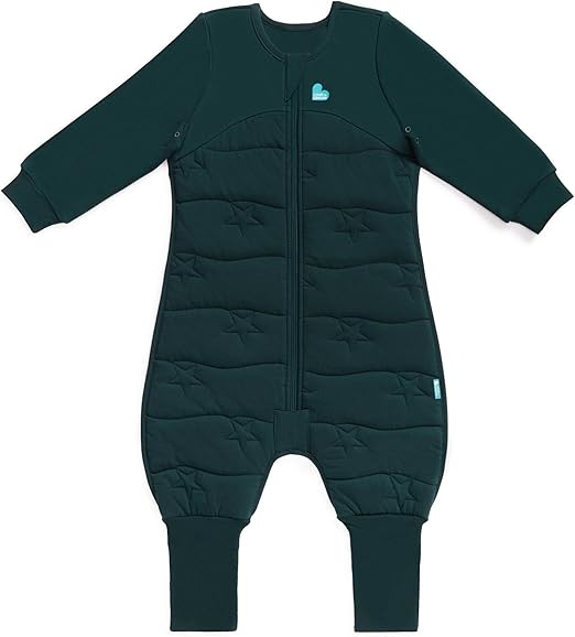 Love To Dream™ Macacão de dormir com pernas | Manga comprida, leve, vestível, que também funciona como cobertor e edredom | 3,5 Tog, ideal para inverno e outono (14–16 °C) | Algodão lavável à máquina e zíper duplo