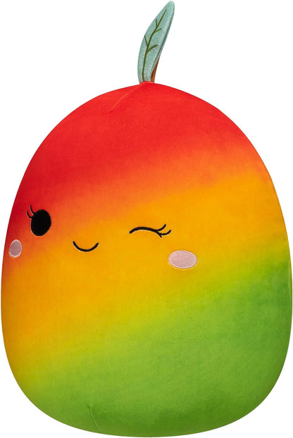 Squishmallows 16" Ximena the Winking Mango - Adicione Ximena ao seu esquadrão, brinquedo de pelúcia ultramacio, pelúcia oficial Kellytoy