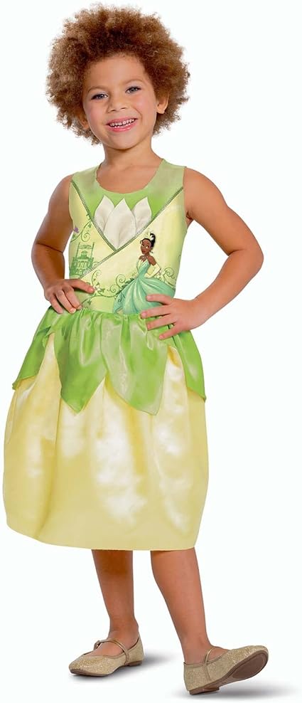 DISGUISE Fantasia oficial da princesa Tiana da Disney para crianças, princesa e o sapo para meninas