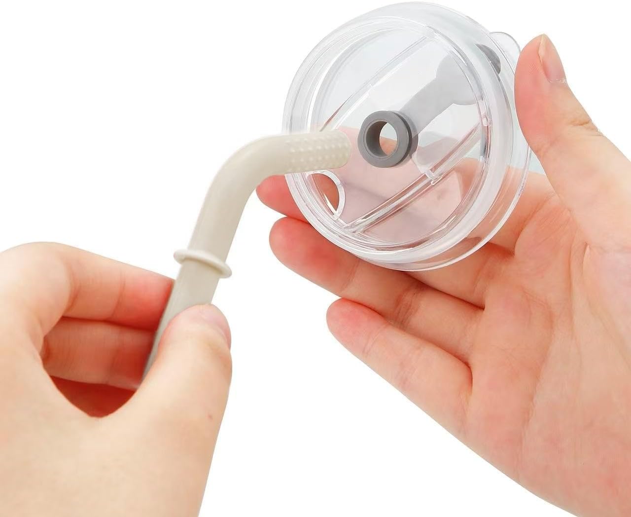 PandaEar Conjunto de 2 Copos de Treinamento em Aço Inoxidável – Copo para Bebê a partir de 6 Meses, Copo Antivazamento com Canudo, Copo com Canudo para Bebê e Copo de Introdução Alimentar para Crianças, Copo Antivazamento (260ml)