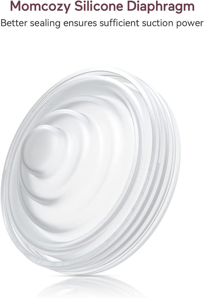 Momcozy Válvulas bico de pato e diafragma de silicone compatíveis com Momcozy M5. Acessórios originais de substituição para bomba tira leite Momcozy M5, 1 pacote