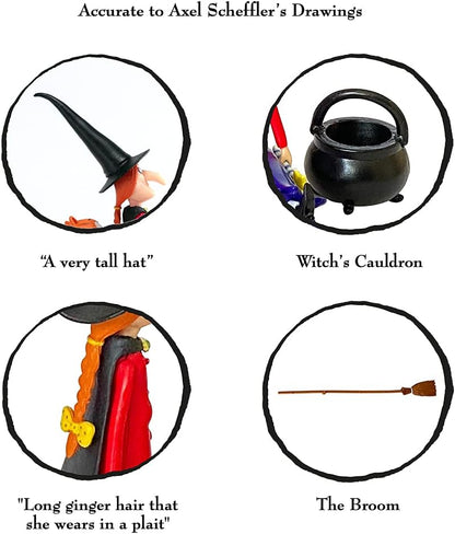 WOW! STUFF A Bruxa de Room On The Broom - Figura de Ação Articulada Colecionável | Brinquedos e Presentes Oficiais da Julia Donaldson e Axel Scheffler Books and Films