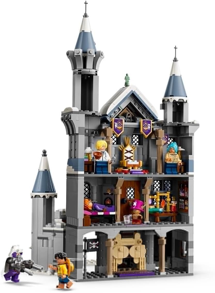 LEGO Brinquedo ONE PIECE Batalha no Castelo de Drum – Kit de Montar com 6 Minifiguras (incluindo Luffy, Nami e Chopper) – Decoração para Quarto Infantil – Presente para Meninos, Meninas e Fãs a partir de 9 Anos – 75645