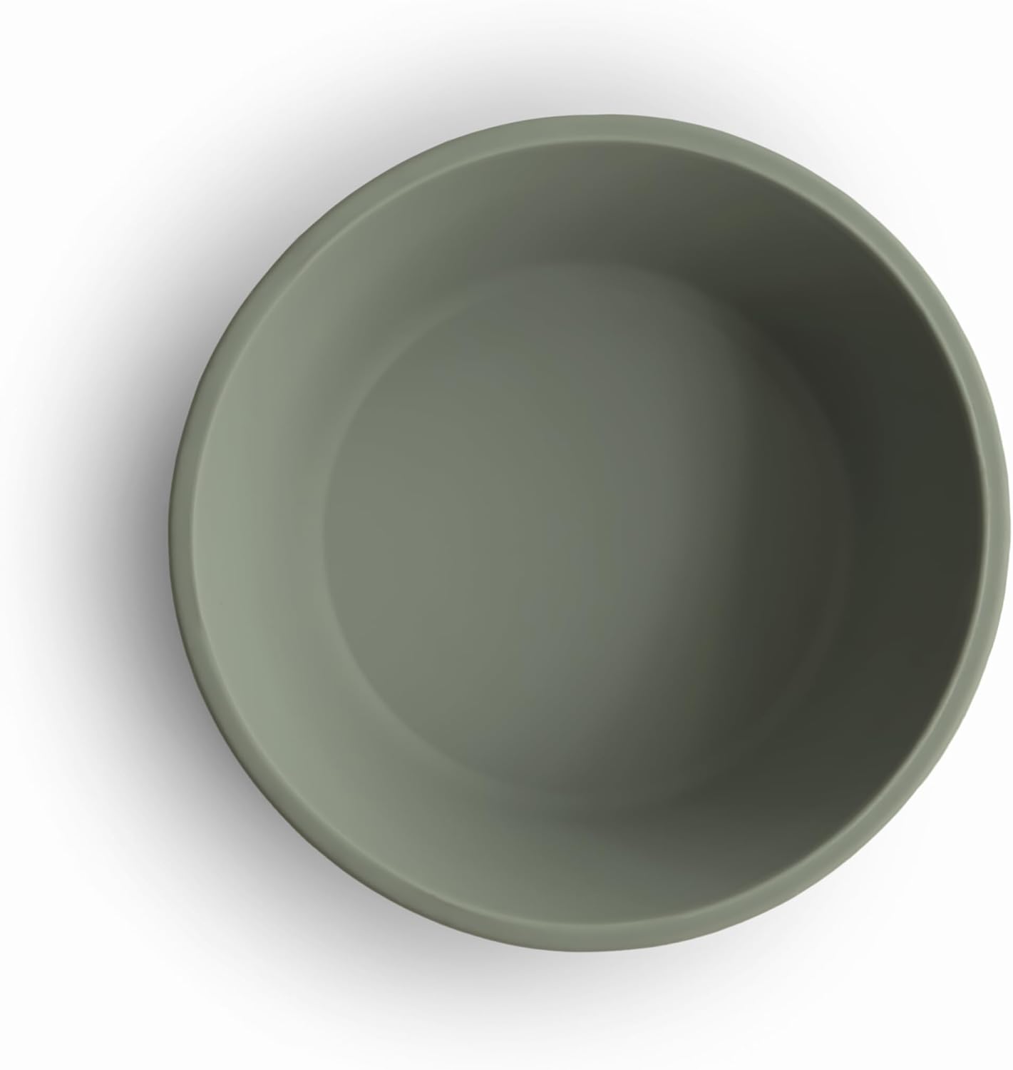 Mushie Tigela de silicone com ventosa, tigela antiderrapante com ventosa para bebês e crianças pequenas, material: silicone de qualidade alimentar, pode ser lavada na lava-louças e usada no micro-ondas (tomilho seco)
