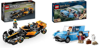 LEGO Speed Champions 2023 McLaren Formula 1 Race Car Toy para crianças de 9 anos ou mais, meninos e meninas que amam brincadeiras independentes, conjunto de modelos de veículos edificáveis, decoração de quarto infantil, presente de aniversário 76919
