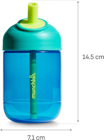 Munchkin Copo com Canudo Perfect Angle | 12m+ | 296 ml | Azul-escuro
