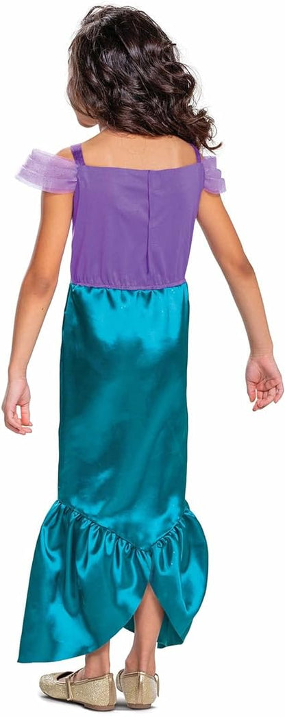 DISGUISE Disfraz Oficial de Ariel Estándar de Disney, Disfraz de Sirenita para Niña, Vestido de Sirena para Niña, Disfraz de Ariel para Niña, Traje de Pez, Disfraces del Día Mundial del Libro para Niña