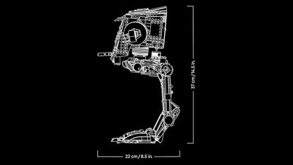 LEGO Star Wars 75417 AT-ST Walker - Kit de Modelo de Exibição UCS para Adultos com Minifigura e Placa Informativa - Presente Colecionável para Fãs
