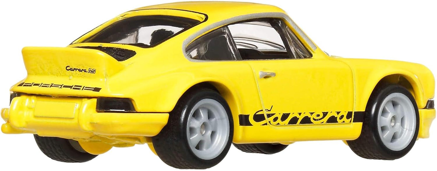 Hot Wheels Premium Porsche 911 Carrera RS, Veículos Car Culture Circuit Legends para Crianças a partir de 3 Anos e Fãs e Colecionadores Adultos, Coleção Premium de Veículos Car Culture em Escala 1:64, HRW07