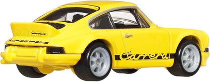 Hot Wheels Premium Porsche 911 Carrera RS, Veículos Car Culture Circuit Legends para Crianças a partir de 3 Anos e Fãs e Colecionadores Adultos, Coleção Premium de Veículos Car Culture em Escala 1:64, HRW07