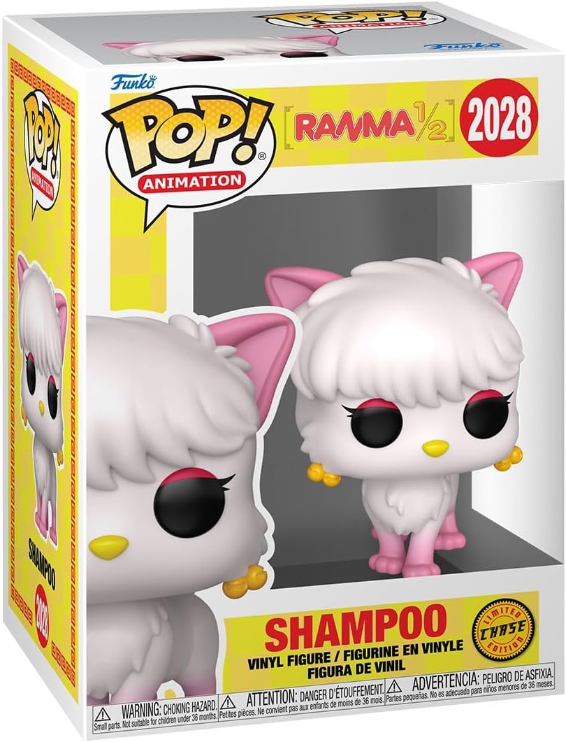 Funko Pop! Animation: R1/2 - Shampoo - Probabilidade de 1/6 para a variante rara de Chase - Ranma 1/2 - Figura colecionável de vinil - Ideia para presente - Produtos oficiais - Brinquedos para crianças e adultos - Fãs de anime