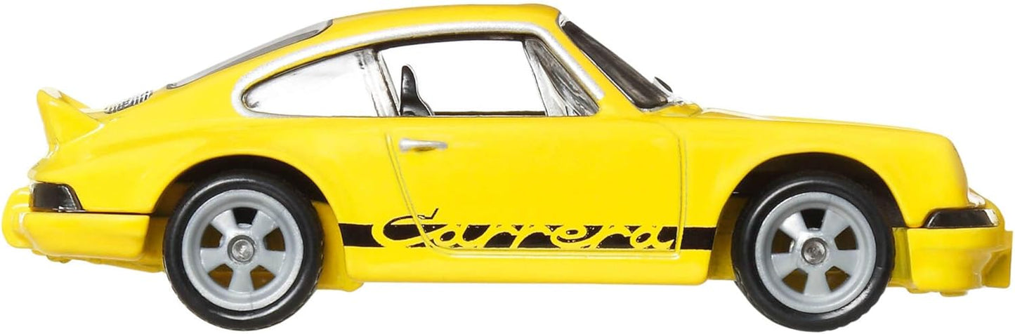 Hot Wheels Premium Porsche 911 Carrera RS, Veículos Car Culture Circuit Legends para Crianças a partir de 3 Anos e Fãs e Colecionadores Adultos, Coleção Premium de Veículos Car Culture em Escala 1:64, HRW07