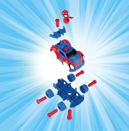 SMOBY Caixa de Ferramentas do Homem-Aranha e Seus Incríveis Amigos para crianças - Ajude o Homem-Aranha a construir aventuras por todo o Aranhaverso. Inclui acessórios e adesivos para meninos e meninas de 3 a 7 anos.