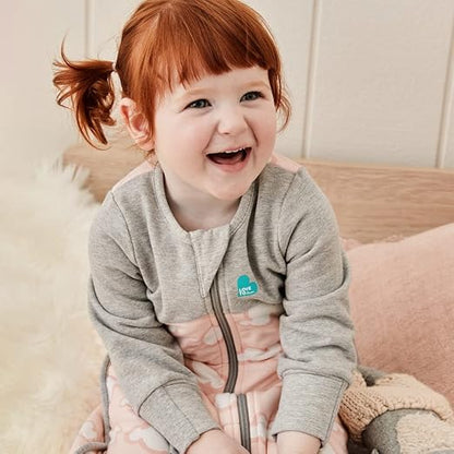 Love To Dream™ Saco de dormir | Cobertor e edredom vestível de manga comprida e leve | 2,5 Tog Ideal para inverno e outono (16–20 °C) | Algodão lavável à máquina e zíper duplo