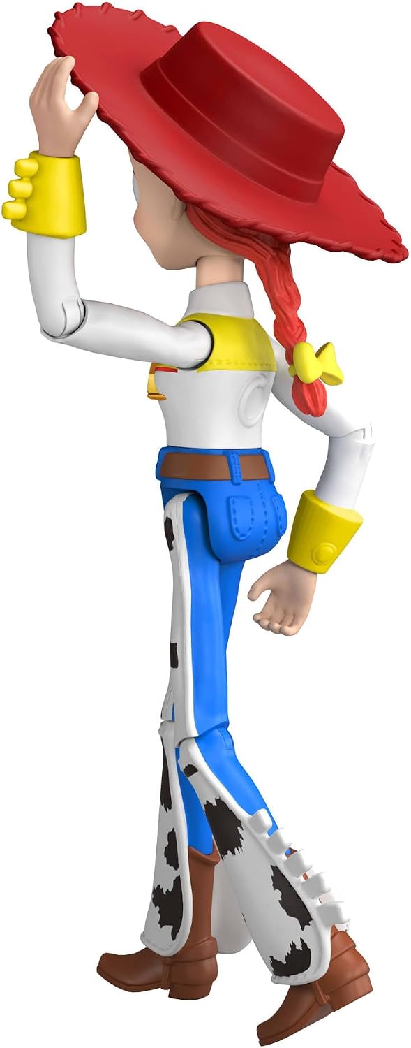 Mattel Boneco de Ação Jessie de Toy Story 5 (Disney e Pixar/) | Escala de 7 polegadas, personagem icônico, mais de 8 pontos de articulação, design fiel ao filme, JKV16