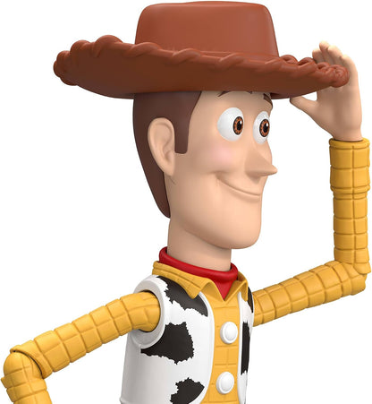 Mattel Boneco de Ação Woody de Toy Story 5 (Disney e Pixar/) | Escala de 7 polegadas, personagem icônico, mais de 8 pontos de articulação, design fiel ao filme, JKV14