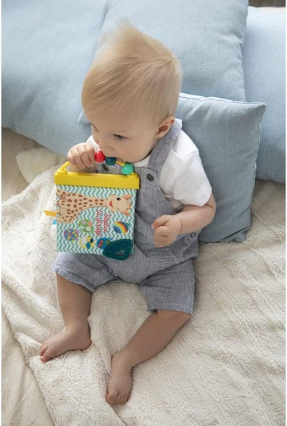 Sophie la Girafe Livro de Aprendizagem Infantil Mordedor Natural, Multicolorido