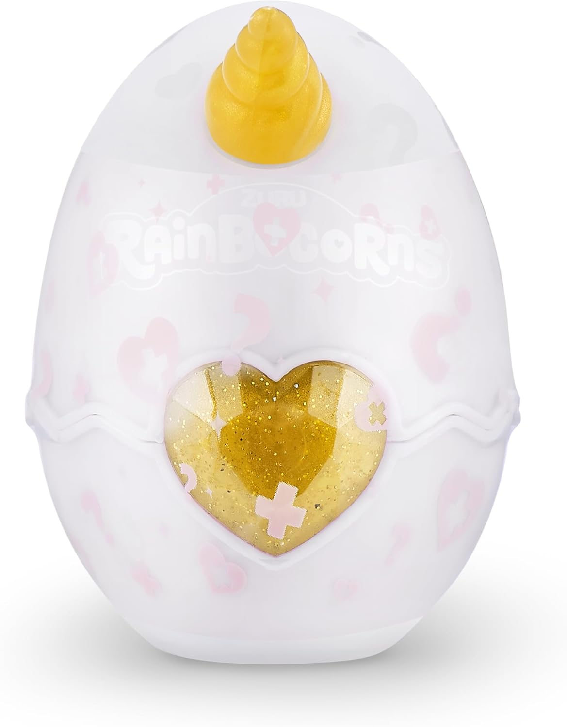 Rainbocorns Unicorn Rescue Surprise, Disco - Pelúcia colecionável - Ovo gigante, mais de 25 surpresas dentro, 35 cm, bicho de pelúcia fofinho, anéis, adesivos, acessórios vestíveis (unicórnio disco)