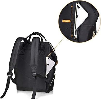 Bebamour Casual Daypack Mochila para laptop Mulheres Homens Mochila para laptop Mochila escolar à prova d'água de 15,6 polegadas para viagens / negócios / faculdade / computador