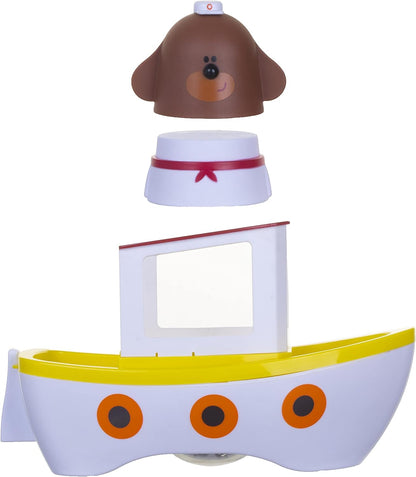 Hey Duggee Lightshow River Boat Underwater Light Show Barco de brinquedo para banho, carros alegóricos, projetos de luzes debaixo d'água, Squirrel Club, CBeebies, idade 3 anos mais
