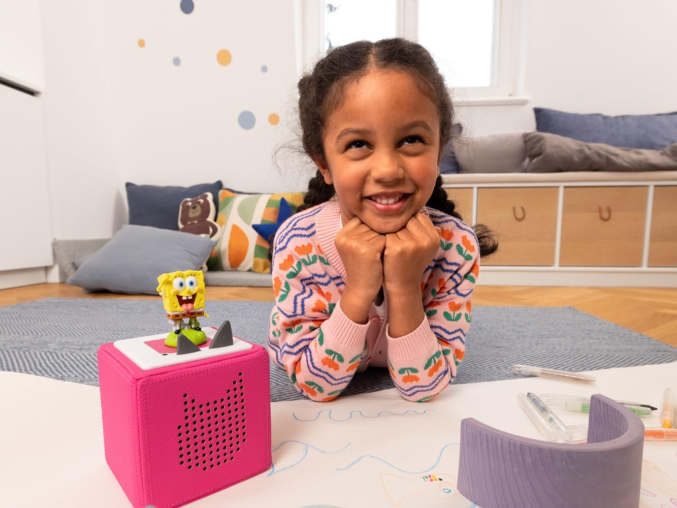 tonies Personagem de áudio do Bob Esponja Calça Quadrada, para uso com Toniebox