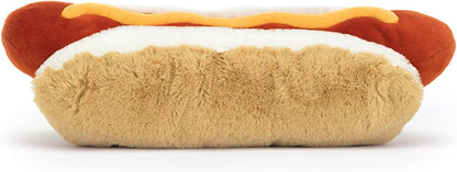 Jellycat Decoração de pelúcia colecionável Cachorro-Quente Divertido