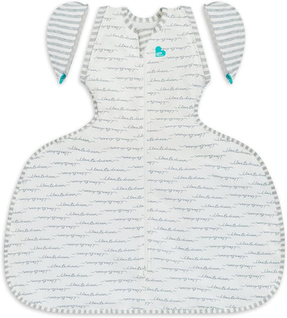Love To Dream™ Swaddle UP™ Cinta de Quadril, Tamanho Grande (8,5–11 kg) – Branca | Mantém a perna no lugar | Ajuste mais largo na parte inferior | 1.0 Tog | Ideal para primavera e verão (20–24 °C) | Algodão lavável à máquina com zíper duplo
