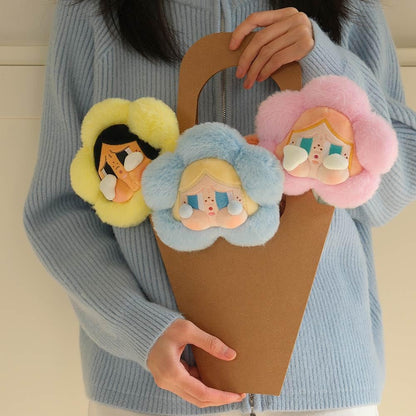 POP MART CRYBABY Sad Club Series - Flor de Pelúcia 6 Caixas Articuladas Personagem Design Premium presentes para mulheres Brinquedo Colecionável Favorito dos Fãs Figura de Ação de Brinquedo de Arte