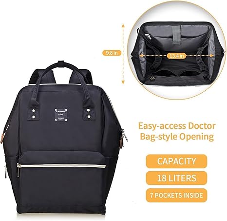 Bebamour Casual Daypack Mochila para laptop Mulheres Homens Mochila para laptop Mochila escolar à prova d'água de 15,6 polegadas para viagens / negócios / faculdade / computador
