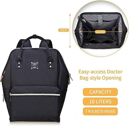 Bebamour Casual Daypack Mochila para laptop Mulheres Homens Mochila para laptop Mochila escolar à prova d'água de 15,6 polegadas para viagens / negócios / faculdade / computador