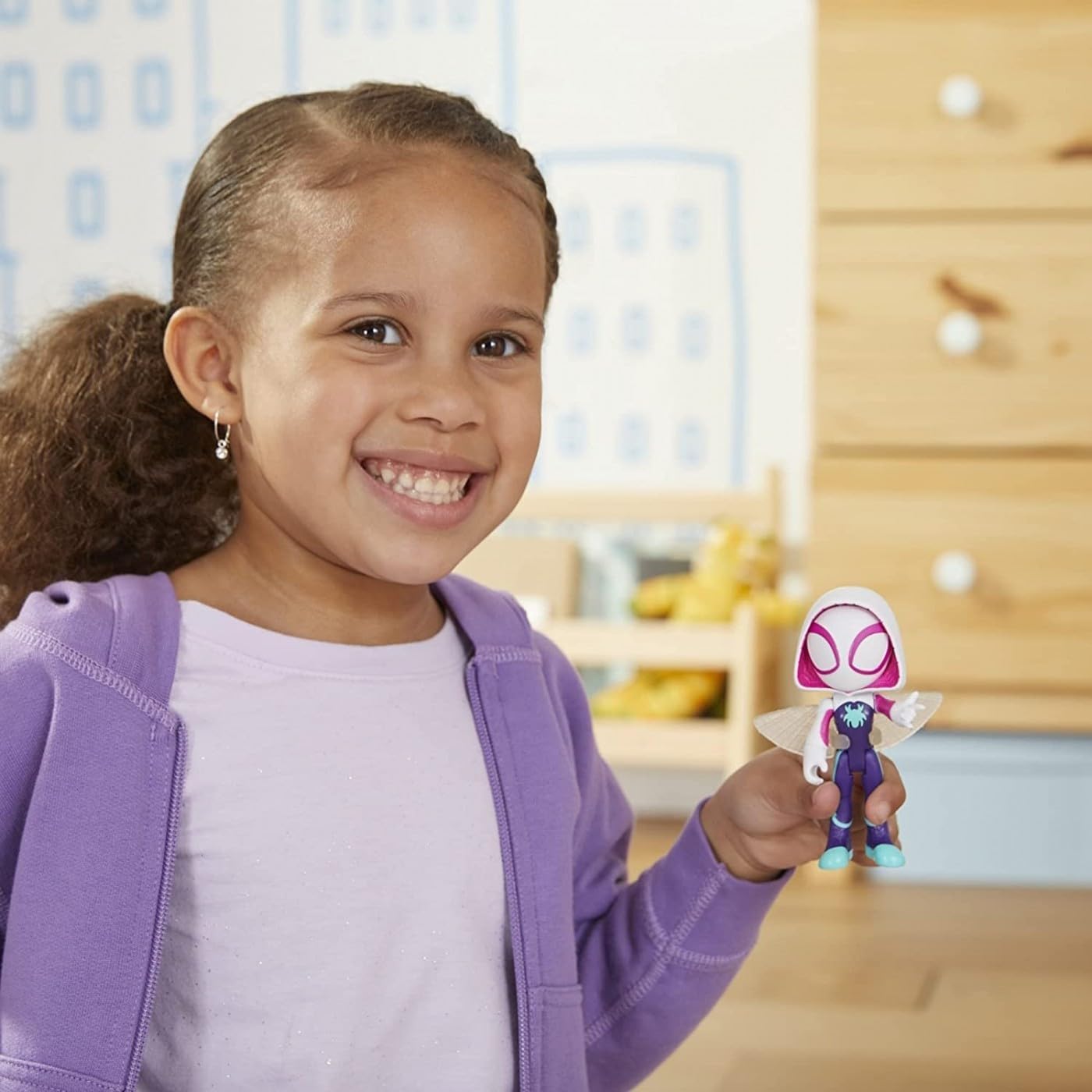 SPIDEY AND HIS AMAZING FRIENDS  Figura de ação Marvel O Homem-Aranha e os Grandes Amigos Mulher Aranha em escala de 15 cm de altura com 1 acessório para crianças a partir de 3 anos