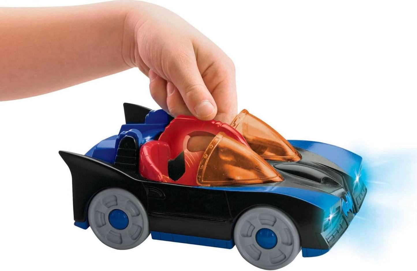 Fisher-Price Conjunto de Brinquedo Infantil Imaginext DC Super Friends com Batmóvel e Moto do Batman, 2 Figuras, para Crianças a partir de 3 Anos