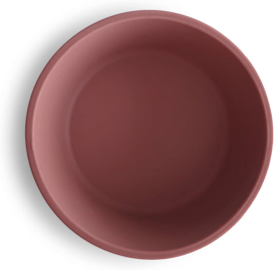 Mushie Tigela de silicone com ventosa, tigela antiderrapante com ventosa para bebês e crianças pequenas, material: silicone de qualidade alimentar, pode ser lavada na lava-louças e usada no micro-ondas (Marmota)