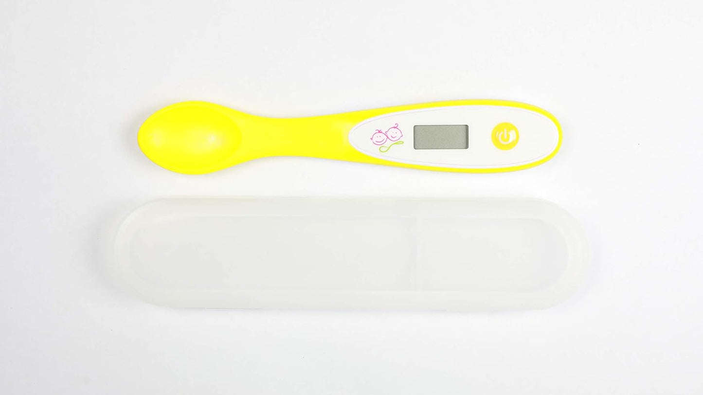 Mummy Cooks ThermoSpoon - Termômetro digital de colher para bebê (amarelo)