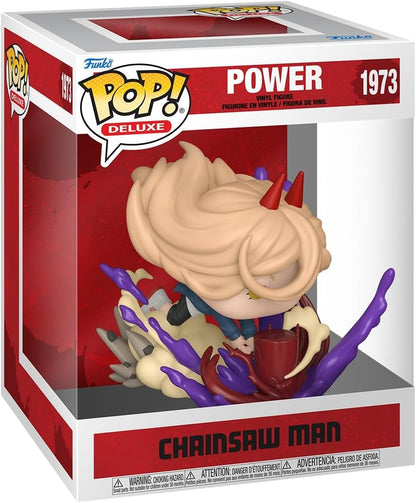 Funko Pop! Deluxe: Chainsaw Man - Power - (Blood Mallet) - Figura de vinil colecionável - Ideia para presente - Produtos oficiais - Brinquedos para crianças e adultos - Fãs de anime - Figura modelo para colecionadores e exposição