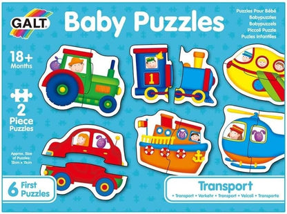Galt Toys, Quebra-cabeças para Bebês - Transporte, Quebra-cabeças para Crianças, Idades 18 Meses ou Mais