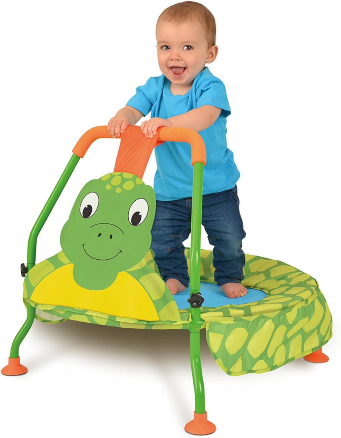 Galt Nursery Trampolim - Trampolim Turtle Toddlers que estimula a brincadeira ativa das crianças - Mini trampolim infantil para ambientes internos e externos - Estrutura durável, fácil armazenamento e pés antiderrapantes - A partir