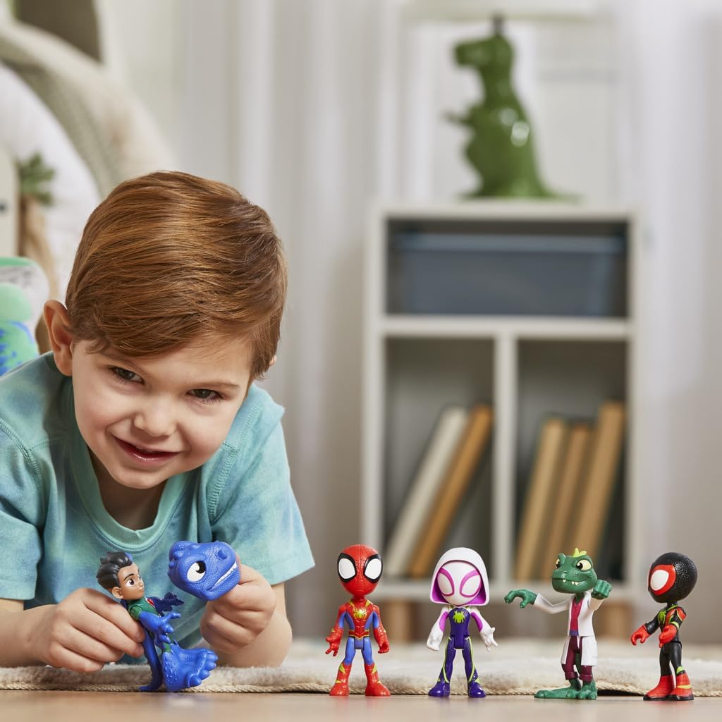 Pacote de Coleção de Dinossauros SAF do Homem-Aranha e seus Incríveis Amigos