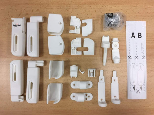 Kit de accesorios de repuesto para puerta de escalera de metal BabyDan Flexi Fit